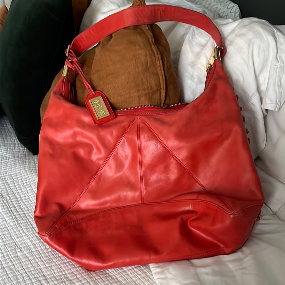 Red Leather Women's Badgley Mischka Bag